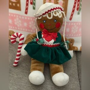 Vintage 1990 Commonwealth for Target Stores Christmas Plush Gingerbread Girl 13”